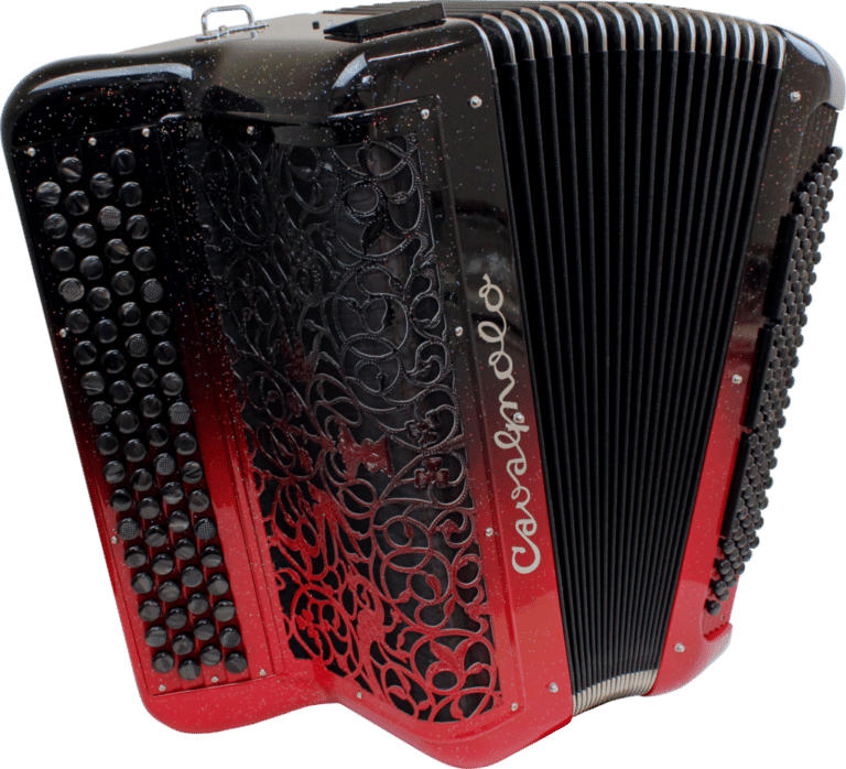 Accordéon numérique Cavagnolo rouge et noir.